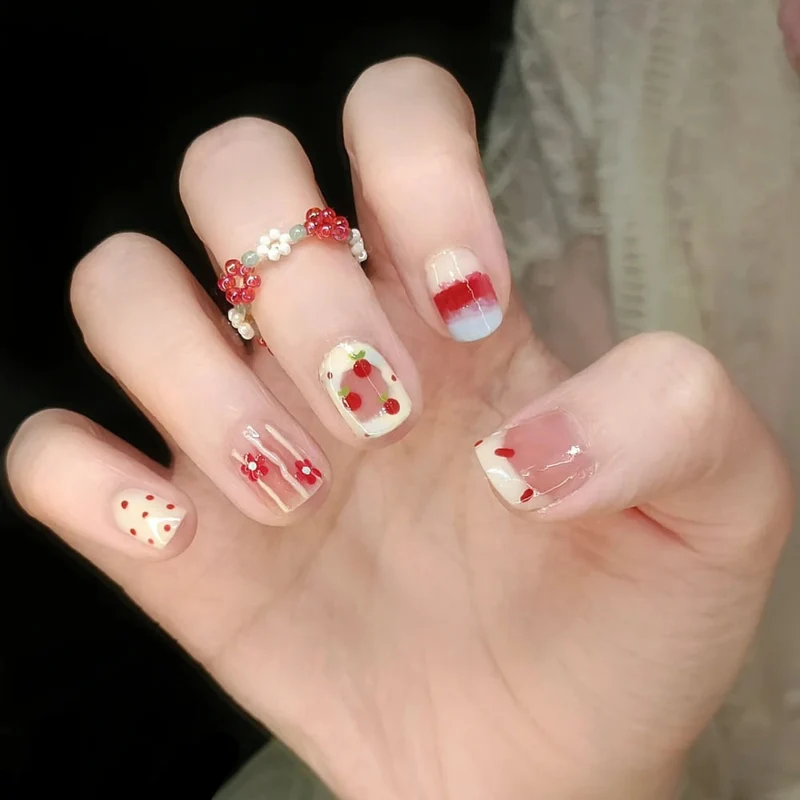 Elegante lange Stiletto-Nagelverstärkungen