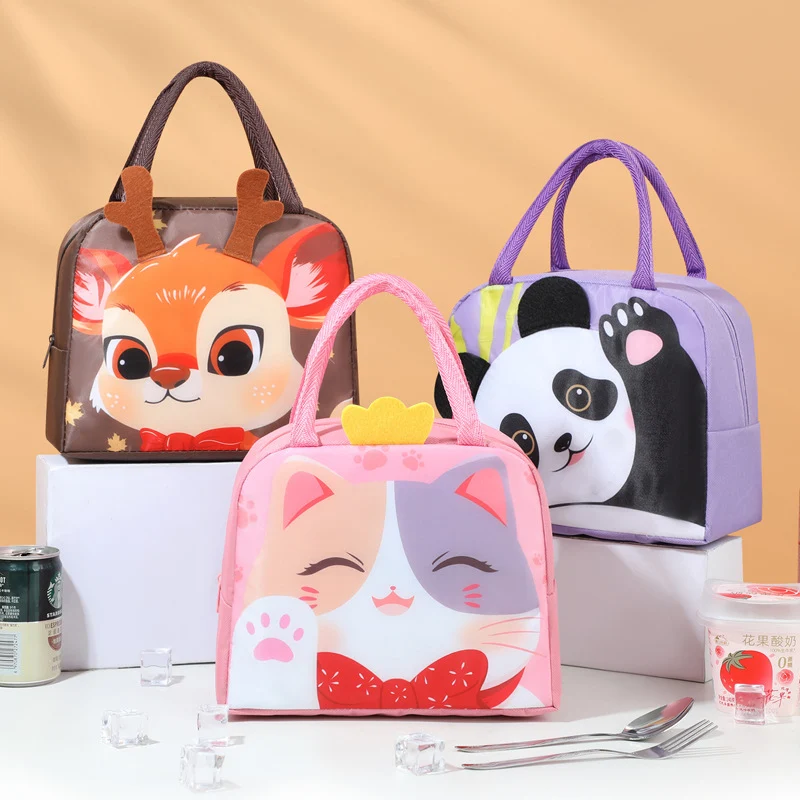 Isolierte Kinderhandtasche mit niedlichem Hasen-Motiv Skanto