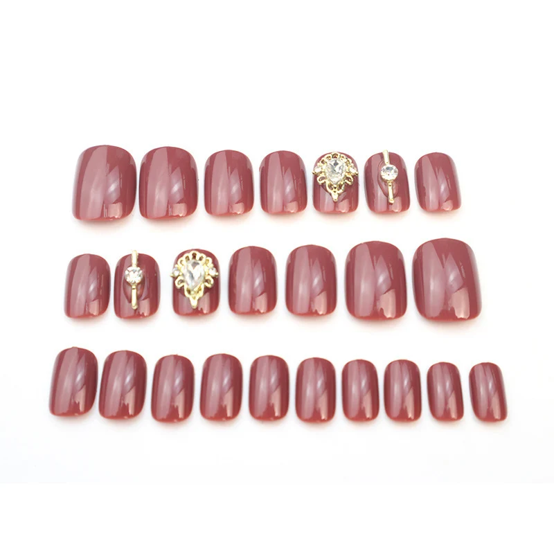 Elegantes Dekoratives Press-On Nagelset 1790727123