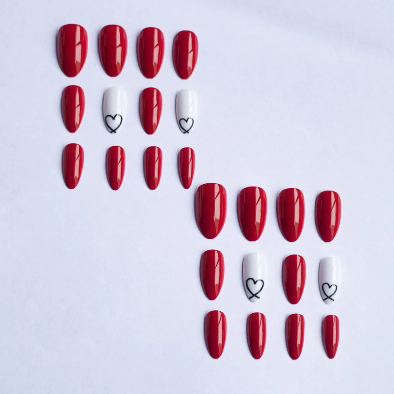 Herz-themen Kunstnageldesign