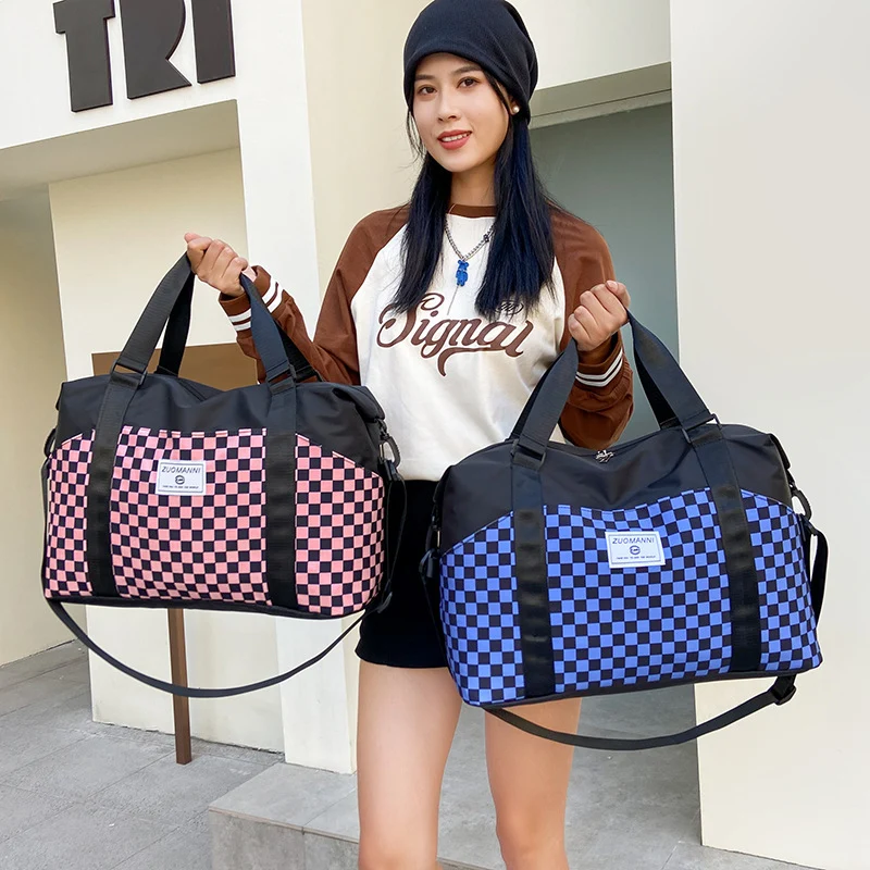 Stilvoller Schachbrett-Duffle-Bag Brehn