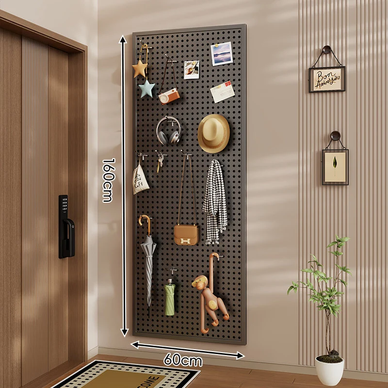 Wandanag perforiertes Lochboard-Organizer-Panel Großes Quadrat mit modularen Haken und Zubehör