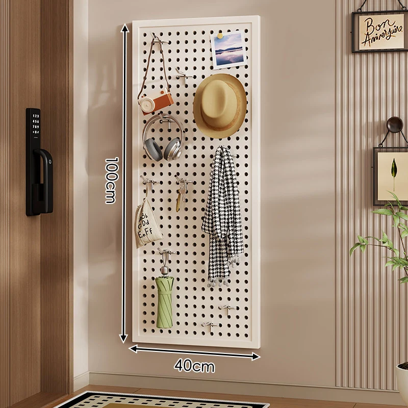 Wandanag perforiertes Lochboard-Organizer-Panel Großes Quadrat mit modularen Haken und Zubehör