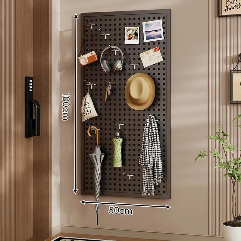 Wandanag perforiertes Lochboard-Organizer-Panel Großes Quadrat mit modularen Haken und Zubehör
