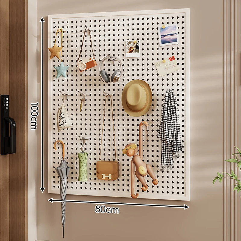 Wandanag perforiertes Lochboard-Organizer-Panel Großes Quadrat mit modularen Haken und Zubehör