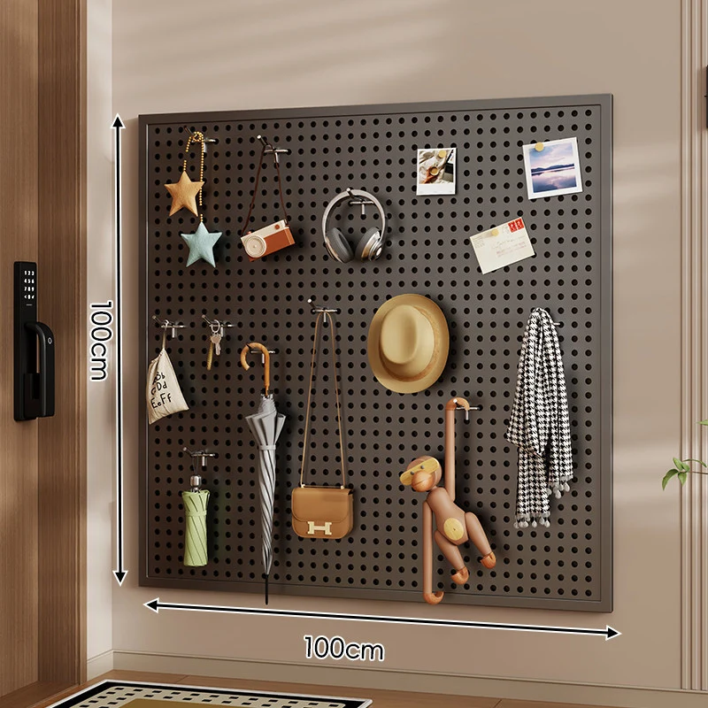 Wandanag perforiertes Lochboard-Organizer-Panel Großes Quadrat mit modularen Haken und Zubehör