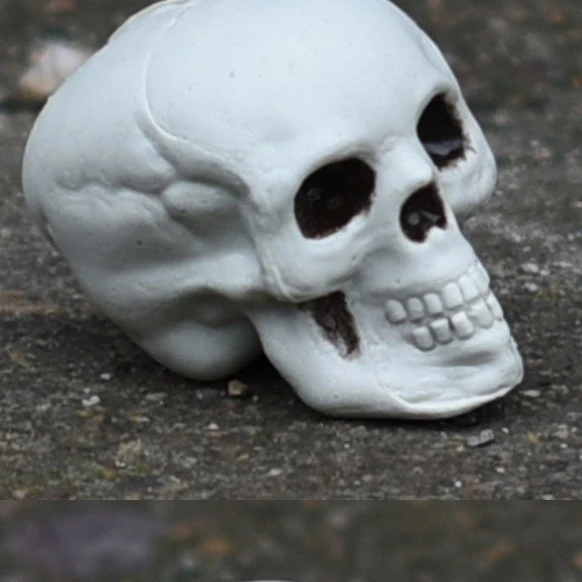 Dekorative Mini-Schädel-Figur Brehn