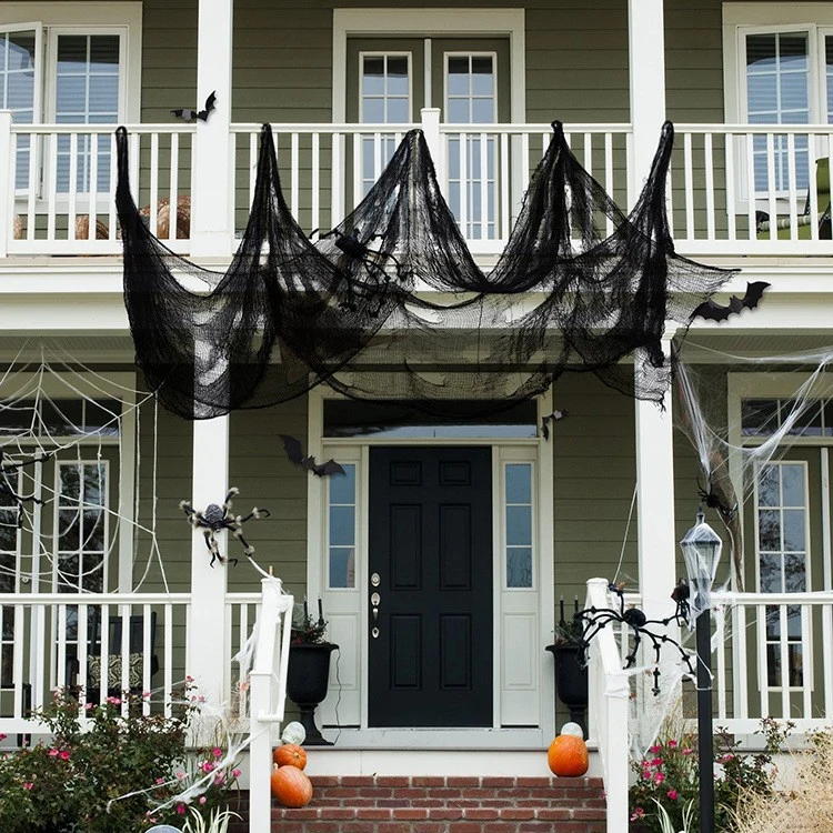 Dekorative Halloween-Spinnennetz-Stoff Brehn