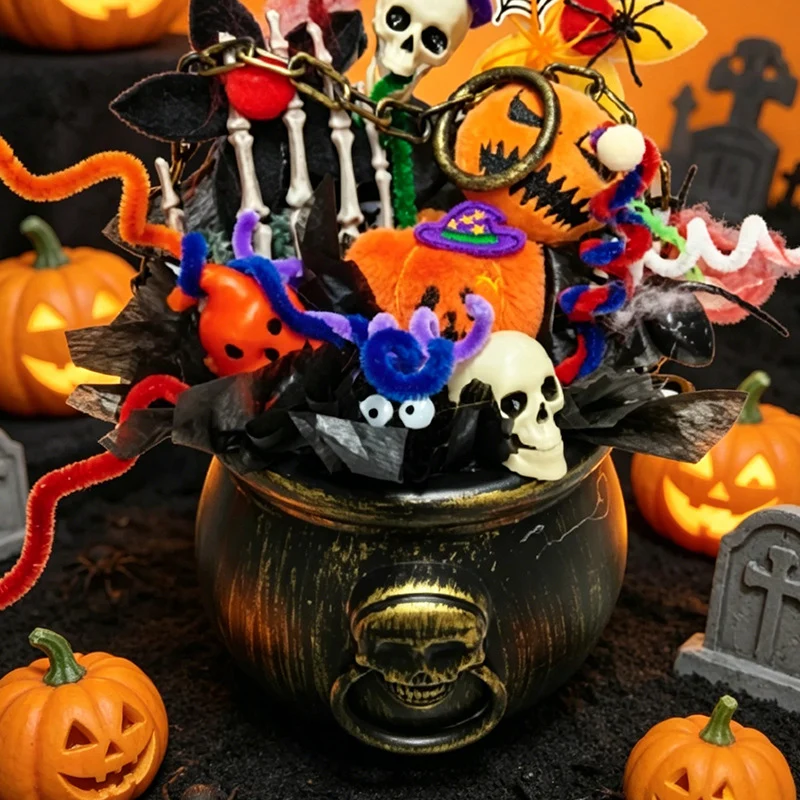 Dekorative Halloween-Kessel Tischdekoration Brehn