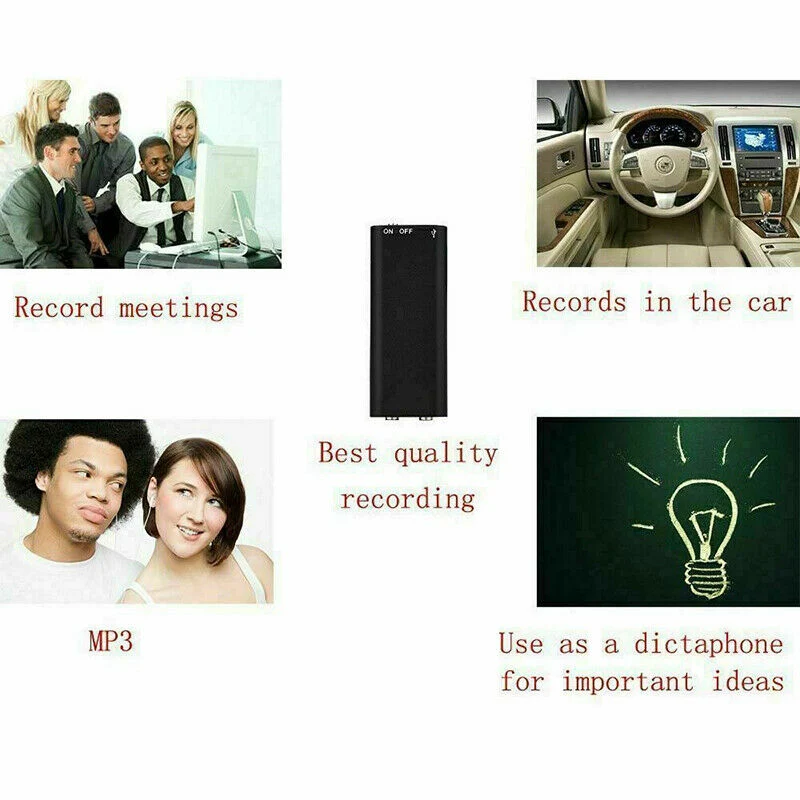 Skanto | Mini Diktiergerät – Mini Audio Recorder – Mini Aufnahmegerät – Kleinster versteckter Audio Recorder