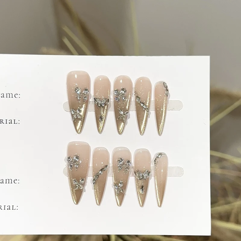Elegantes Press-On-Nagelset