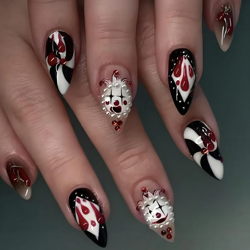 Kunstnagelset mit einzigartigen Spukmotiven Brehn