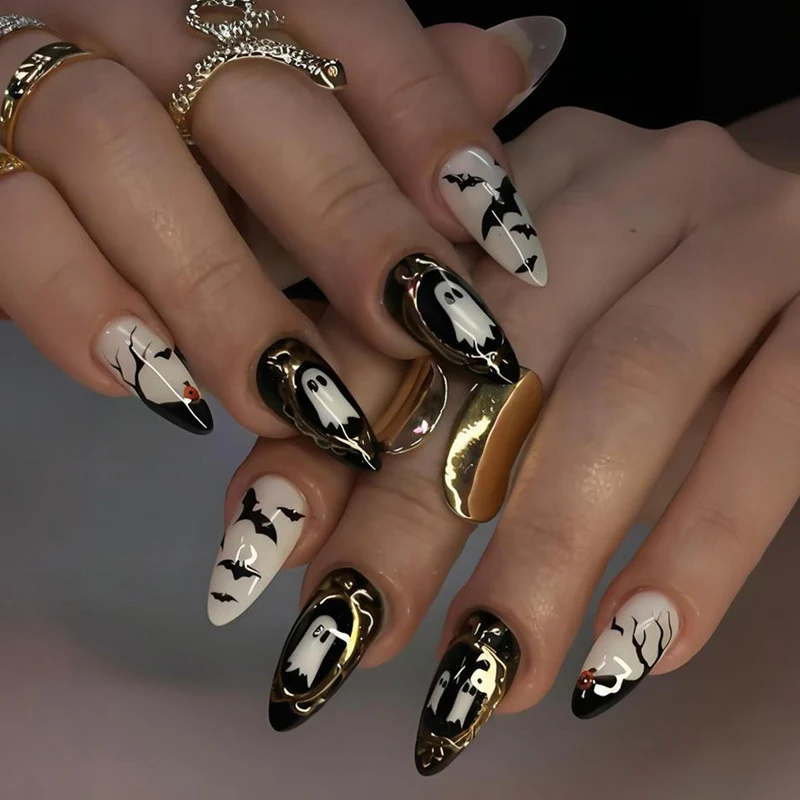 Kunstnagelset mit einzigartigen Spukmotiven Brehn