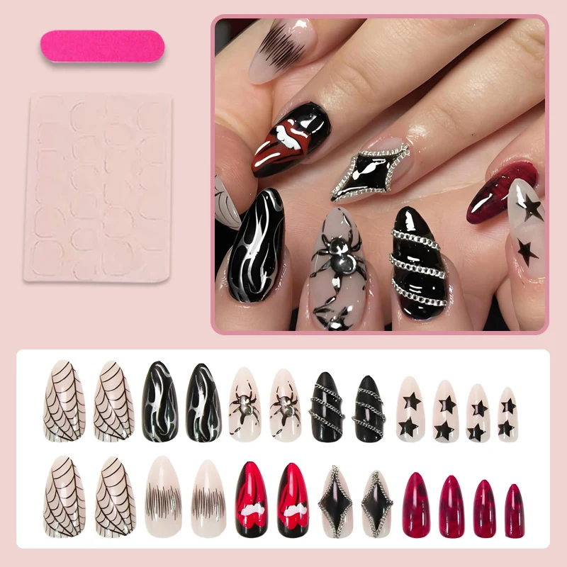 Kunstnagelset mit einzigartigen Spukmotiven Brehn