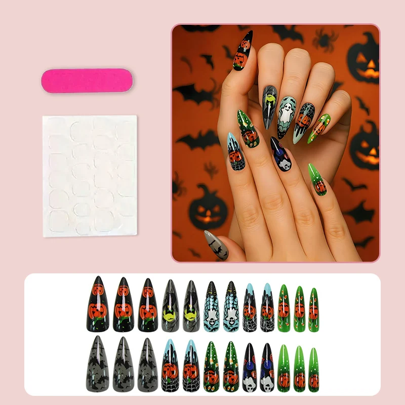Kunstnagelset mit einzigartigen Spukmotiven Brehn