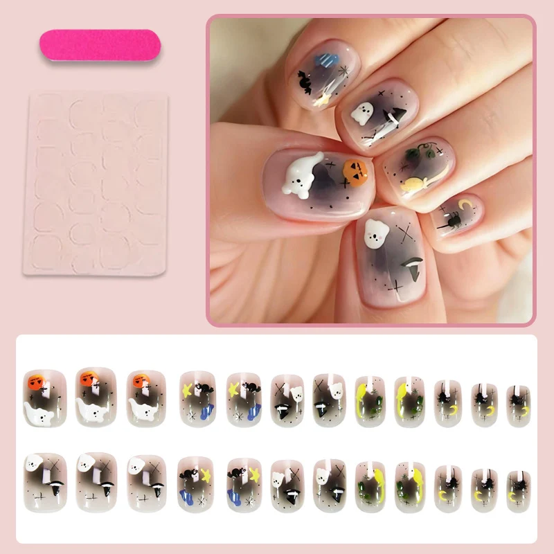 Kunstnagelset mit einzigartigen Spukmotiven Brehn