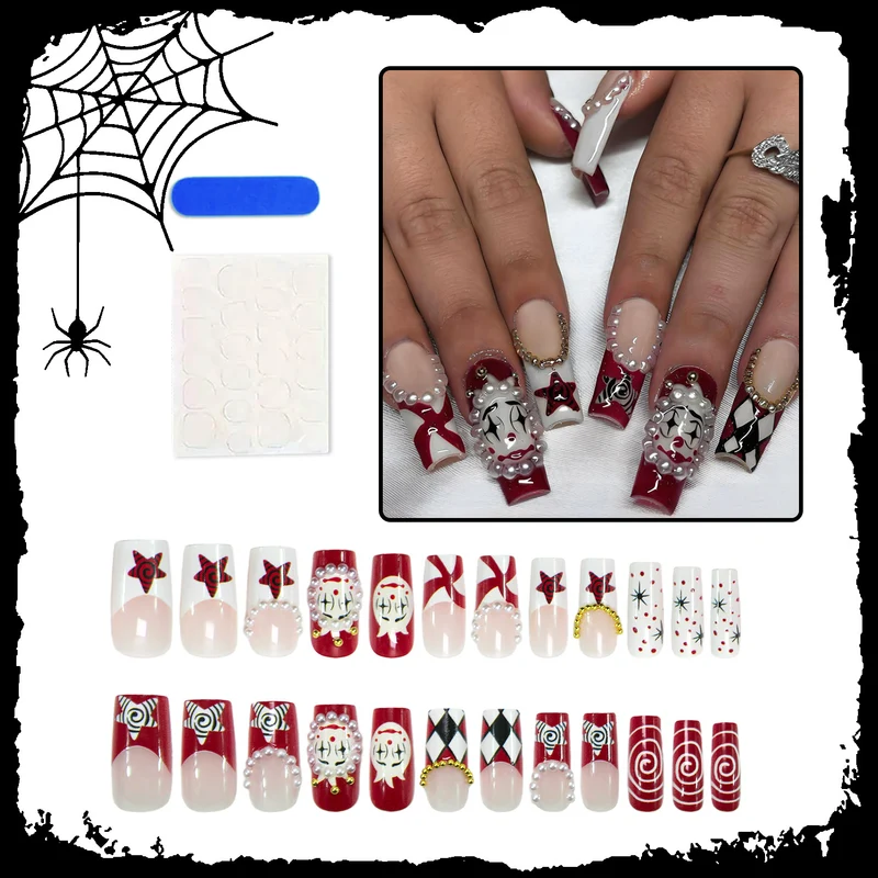 Kunstnagelset mit einzigartigen Spukmotiven Brehn