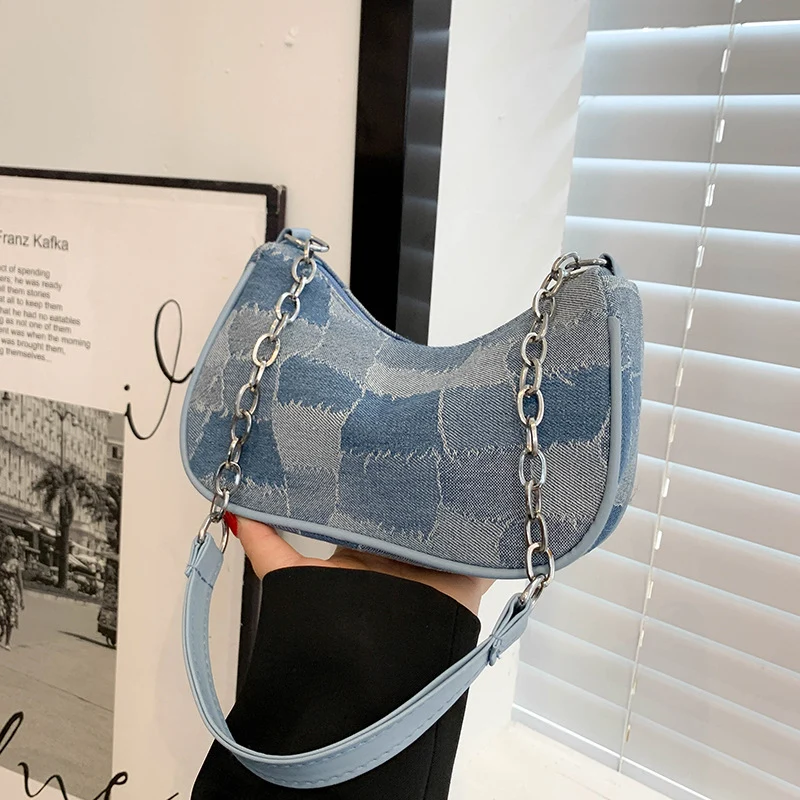 Denim Clutch