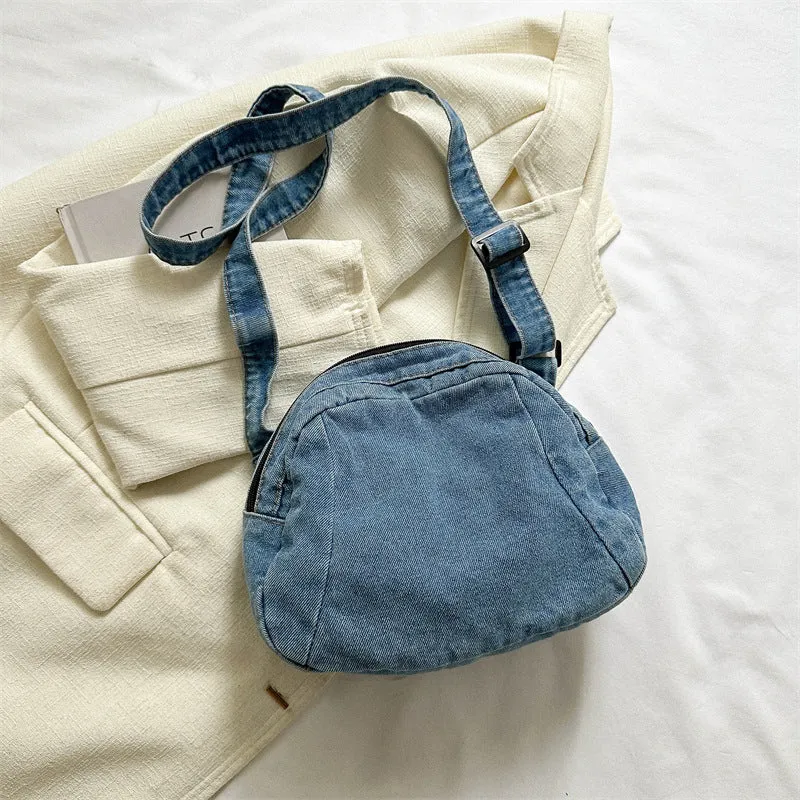 Lässige Denim Umhängetasche