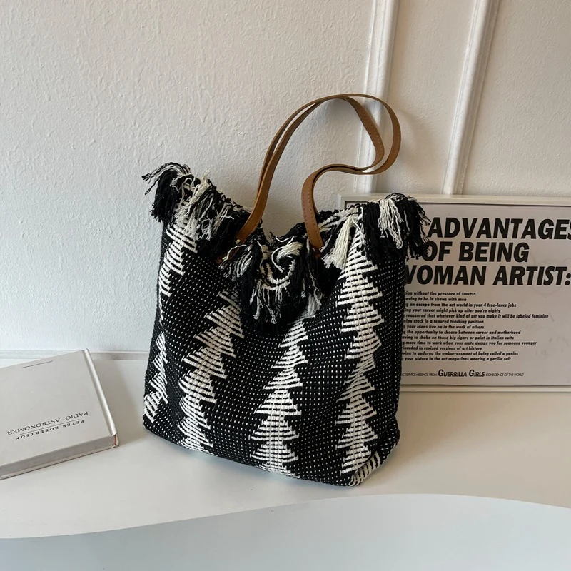 Bohemian handgewebte Tragetasche
