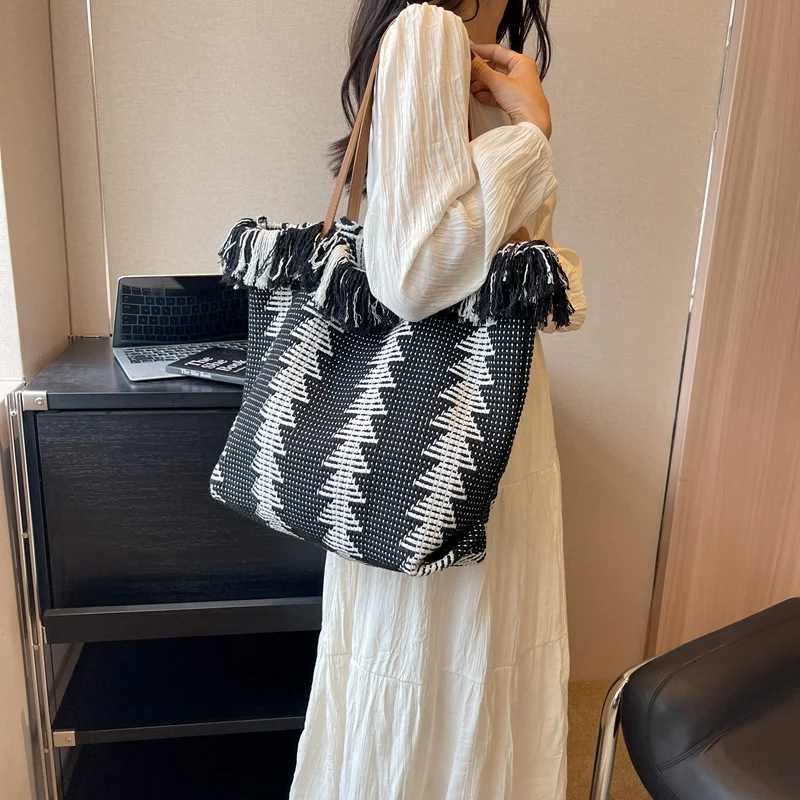 Bohemian handgewebte Tragetasche