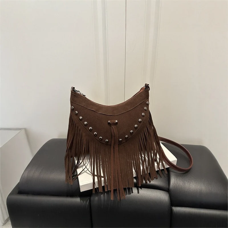 Bohemian Fransen Schultertasche