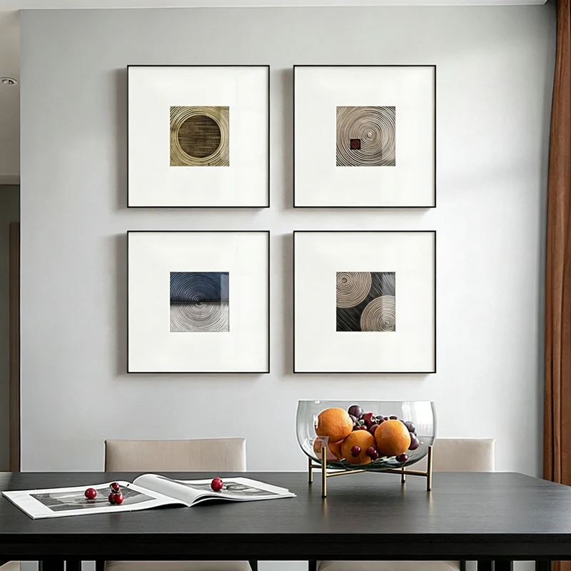 Rahmen Geometrische Leinwand Wandkunst