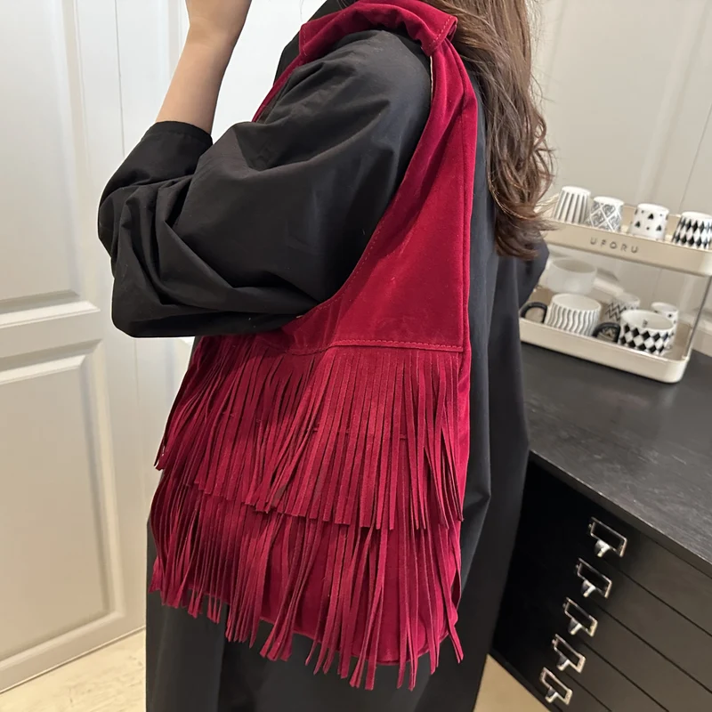 Bohemian Fransen-Handtasche