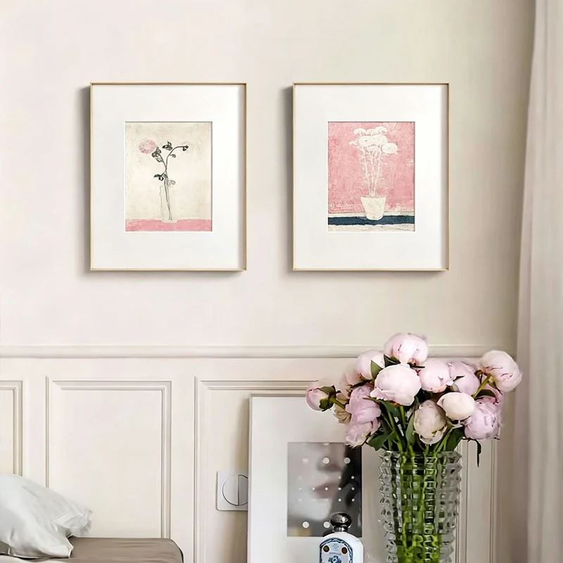 Gerahmte florale Stillleben Wandkunst