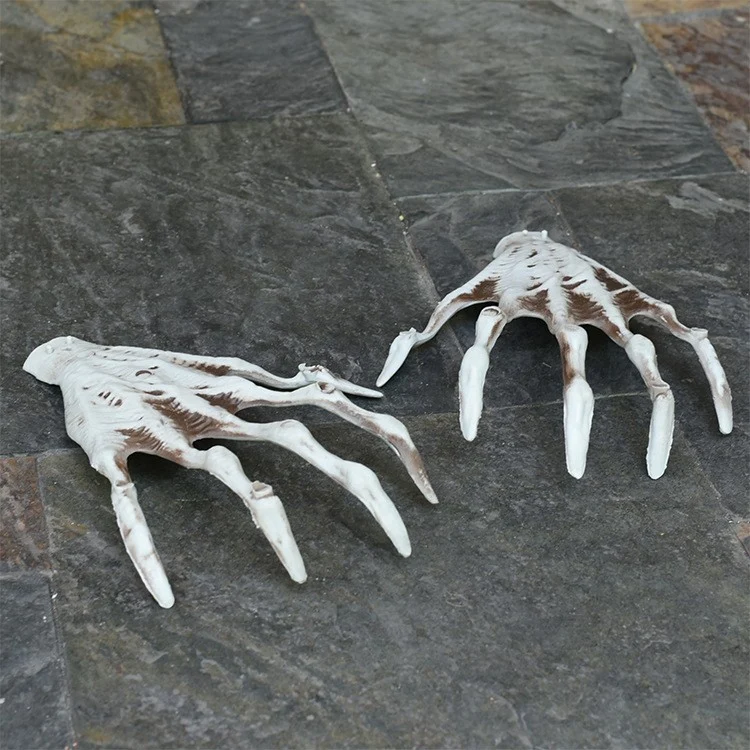 Gruselige realistische Skeletthand Requisite Brehn