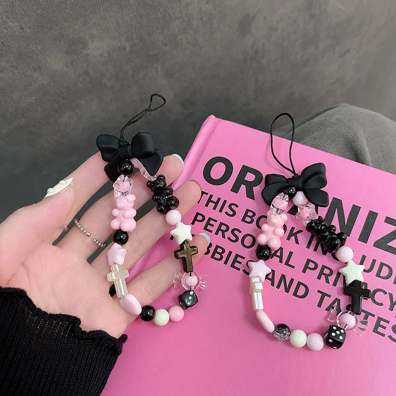 Frauen Süß Themed Perlen Schlüsselanhänger Brehn