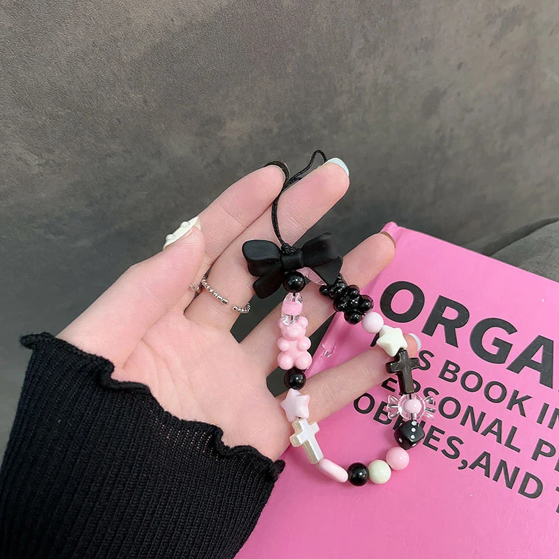 Frauen Süß Themed Perlen Schlüsselanhänger Brehn