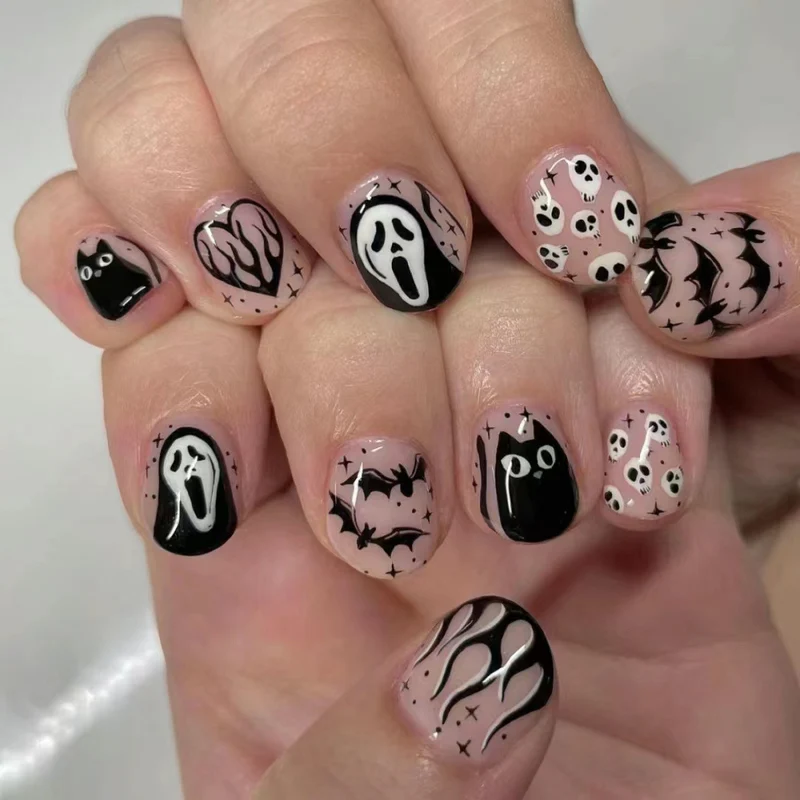Halloween-Themen Nail Art Kit 1790958101