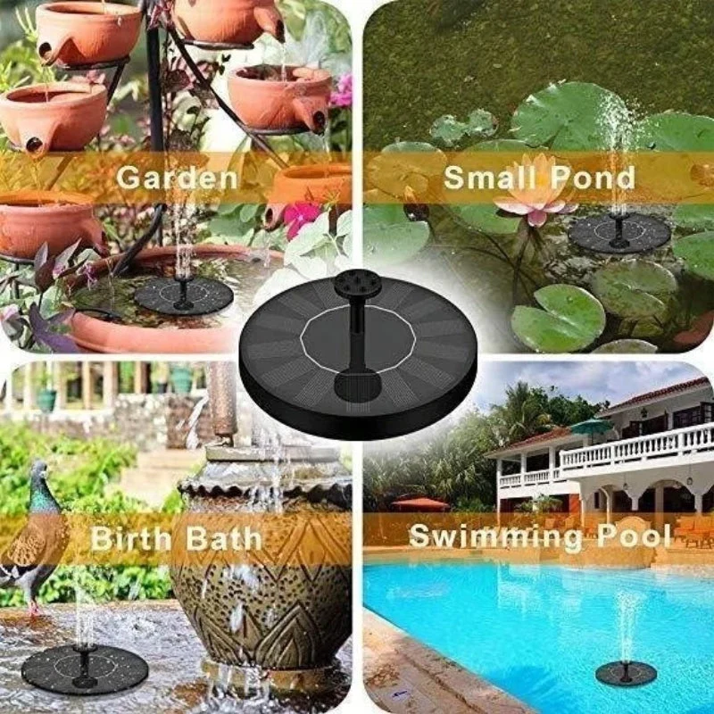 Skanto | Solarbetriebener Vogelbrunnen mit Licht