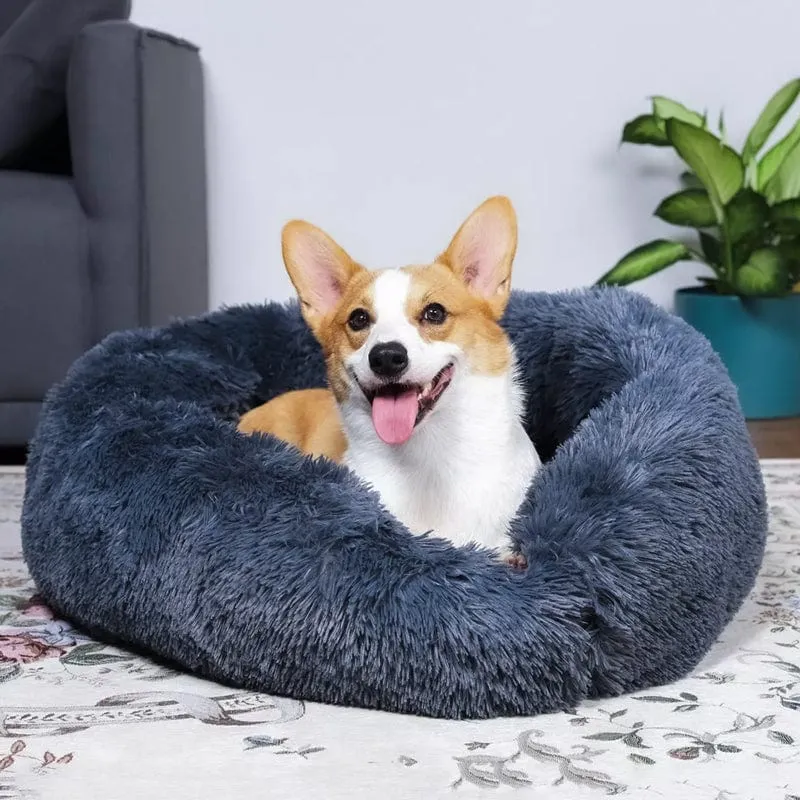 Skanto | Flauschiges Beruhigungsbett für Hunde und Katzen