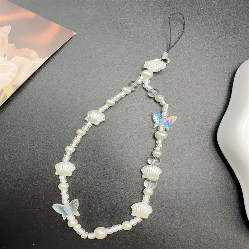 Muschelinspirierte Perlenkette Brehn