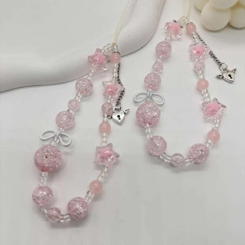 Rhinestone Perlen Charms Halskette Brehn