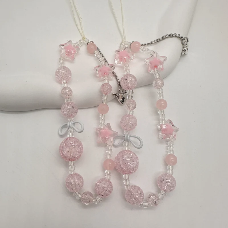 Rhinestone Perlen Charms Halskette Brehn