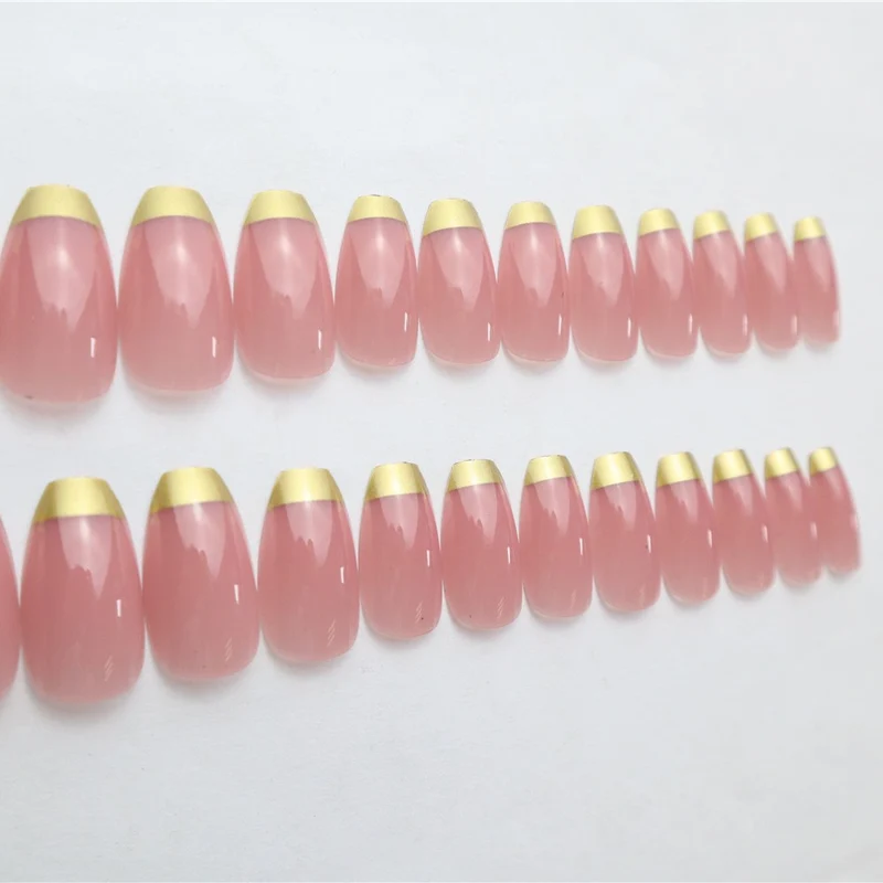 Elegantes Bicolor Press-On Nagelset