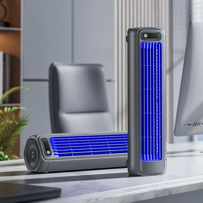 Skanto | Kabelloser wiederaufladbarer tragbarer Klimaanlagen-Ventilator