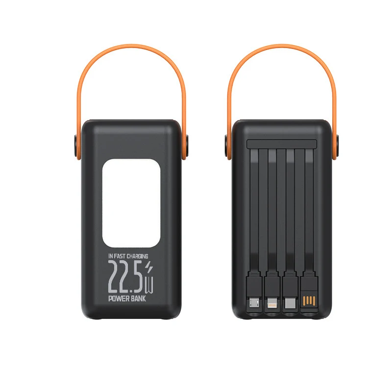 Tragbare Powerbank mit Schnellladefunktion und integriertem Tragegriff Skanto