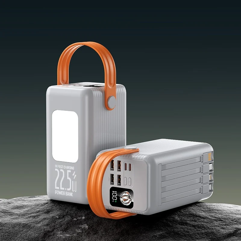 Tragbare Powerbank mit Schnellladefunktion und integriertem Tragegriff Skanto