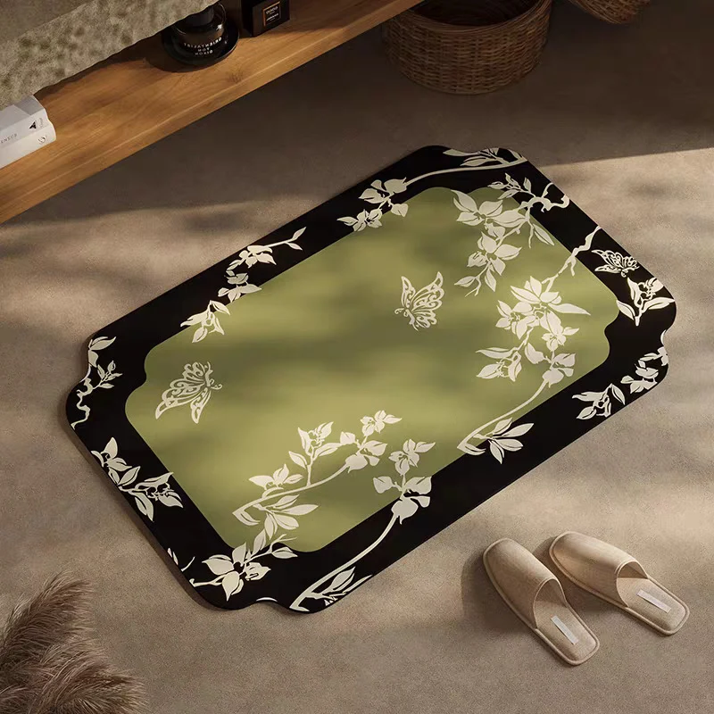 Elegante florale Designbereich Matte