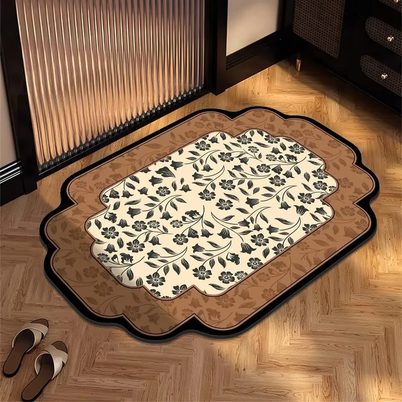 Elegante florale Designbereich Matte
