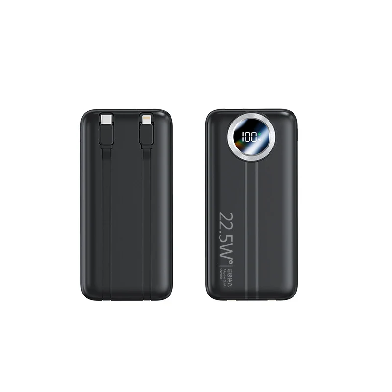 Tragbare Powerbank mit Schnellladefunktion und digitaler Kapazitätsanzeige Skanto