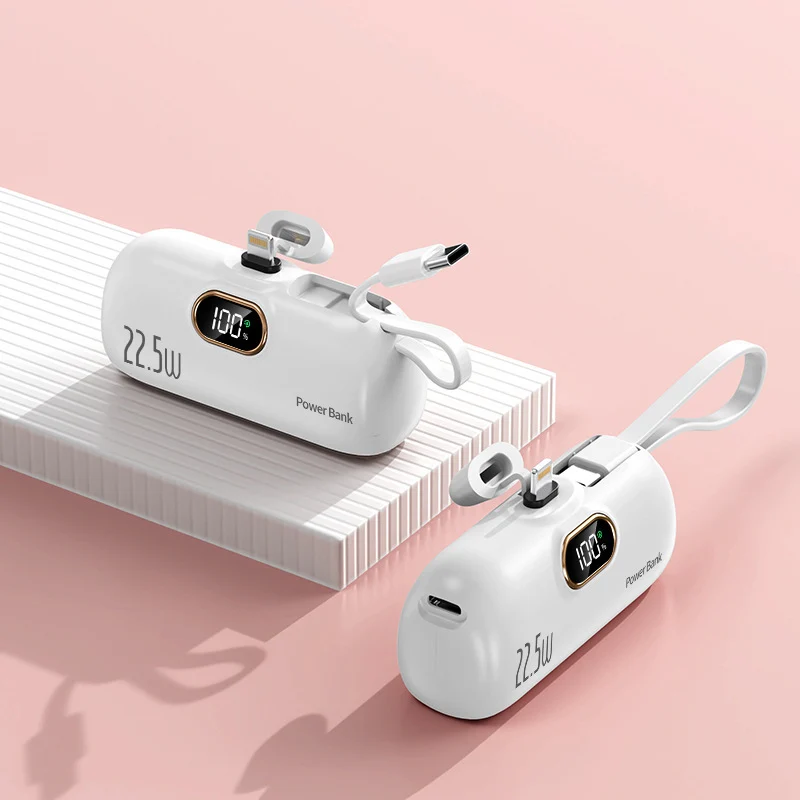 Tragbare Powerbank mit Schnellladetechnologie und Digitalanzeige Skanto
