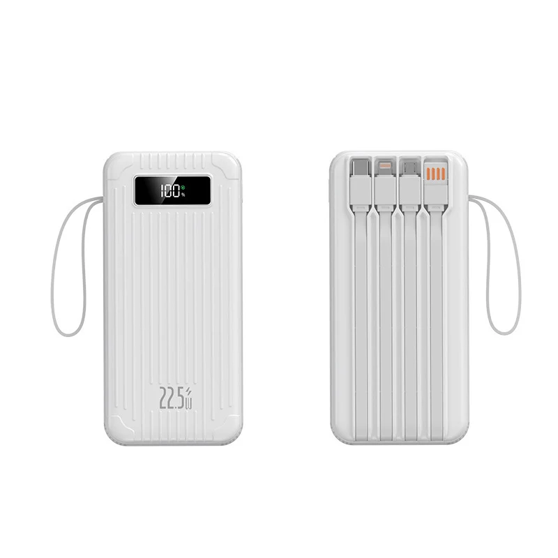Tragbare Powerbank mit multifunktionalem Ladeanschluss und smarter Technologie Skanto