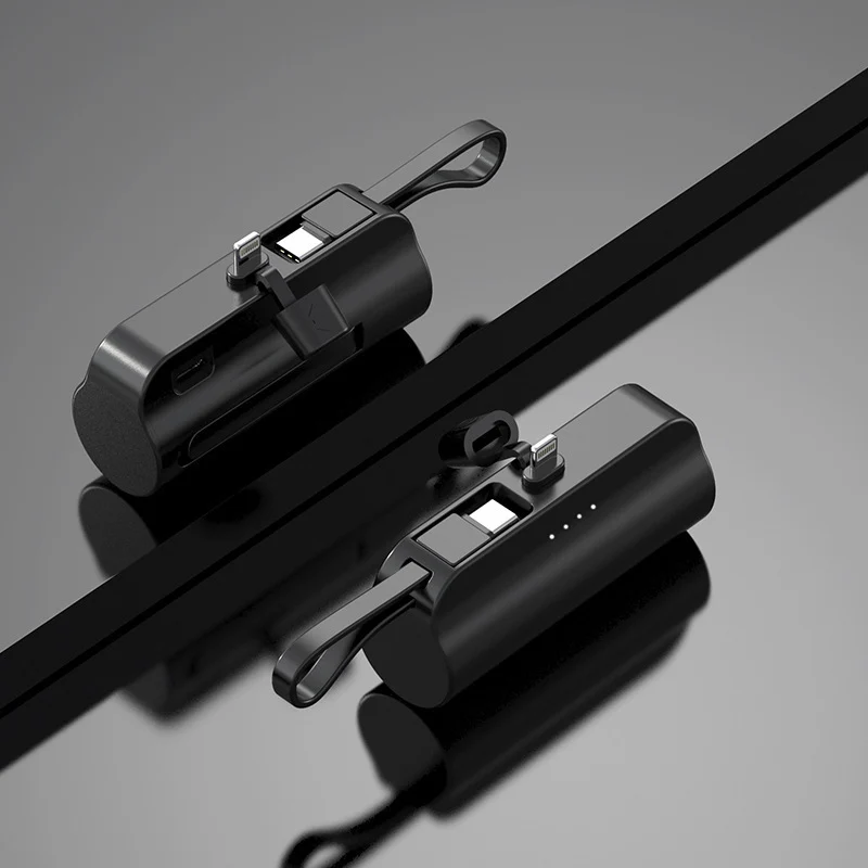 Tragbare Powerbank mit multifunktionalen Ladeanschlüssen und Digitalanzeige Skanto