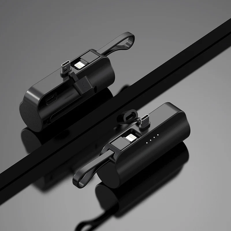 Tragbare Powerbank mit multifunktionalen Ladeanschlüssen und Digitalanzeige Skanto